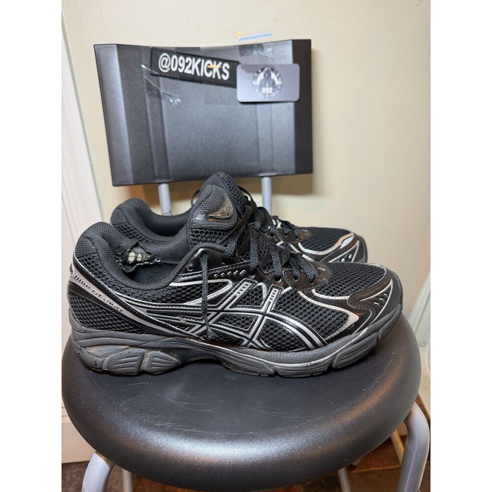 ASICS GT-2160 Men’s Size 10.5 Black Silver Running Shoes 1203A275-001